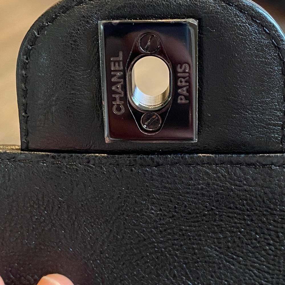 Authentic Chanel So Black Mini square. - Picture 9 of 13